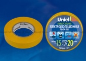 Изолента Uniel UIT-135P 20/15/01 YEL - купить в Тюмени