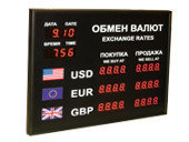 Офисные табло валют 4 разряда - купить в Тюмени