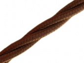 Витой ретро кабель для внешней проводки Werkel Retro 3х1,5мм коричневый - купить в Тюмени