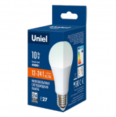 Светодиодная лампа низковольтная Uniel LED-A60-10W/NW/E27/FR/12-24V с гарантией 