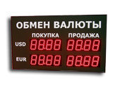 Офисные табло валют 4-х разрядное - купить в Тюмени