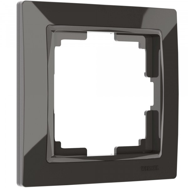 Рамка на 1 пост Werkel WL03-Frame-01 Snabb Basic (серо–коричневый) - купить в Тюмени