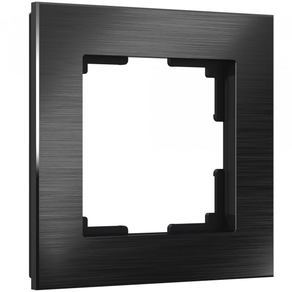 Рамка на 1 пост Werkel WL11-Frame-01 Aluminium (черный алюминий) - купить в Тюмени