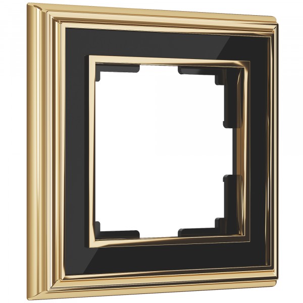Рамка на 1 пост Werkel WL17-Frame-01 Palacio (золото / черный) - купить в Тюмени