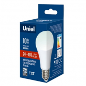 Светодиодная лампа низковольтная Uniel LED-A60-10W/NW/E27/FR/24-48V