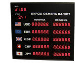 Офисные табло валют 6 разрядов - купить в Тюмени