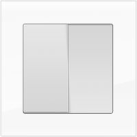 Рамка для двойной розетки Werkel WL01-Frame-01-DBL Favorit (белый) - купить в Тюмени