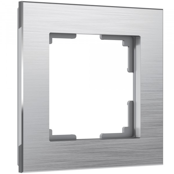 Рамка на 1 пост Werkel WL11-Frame-01 Aluminium (алюминий) - купить в Тюмени